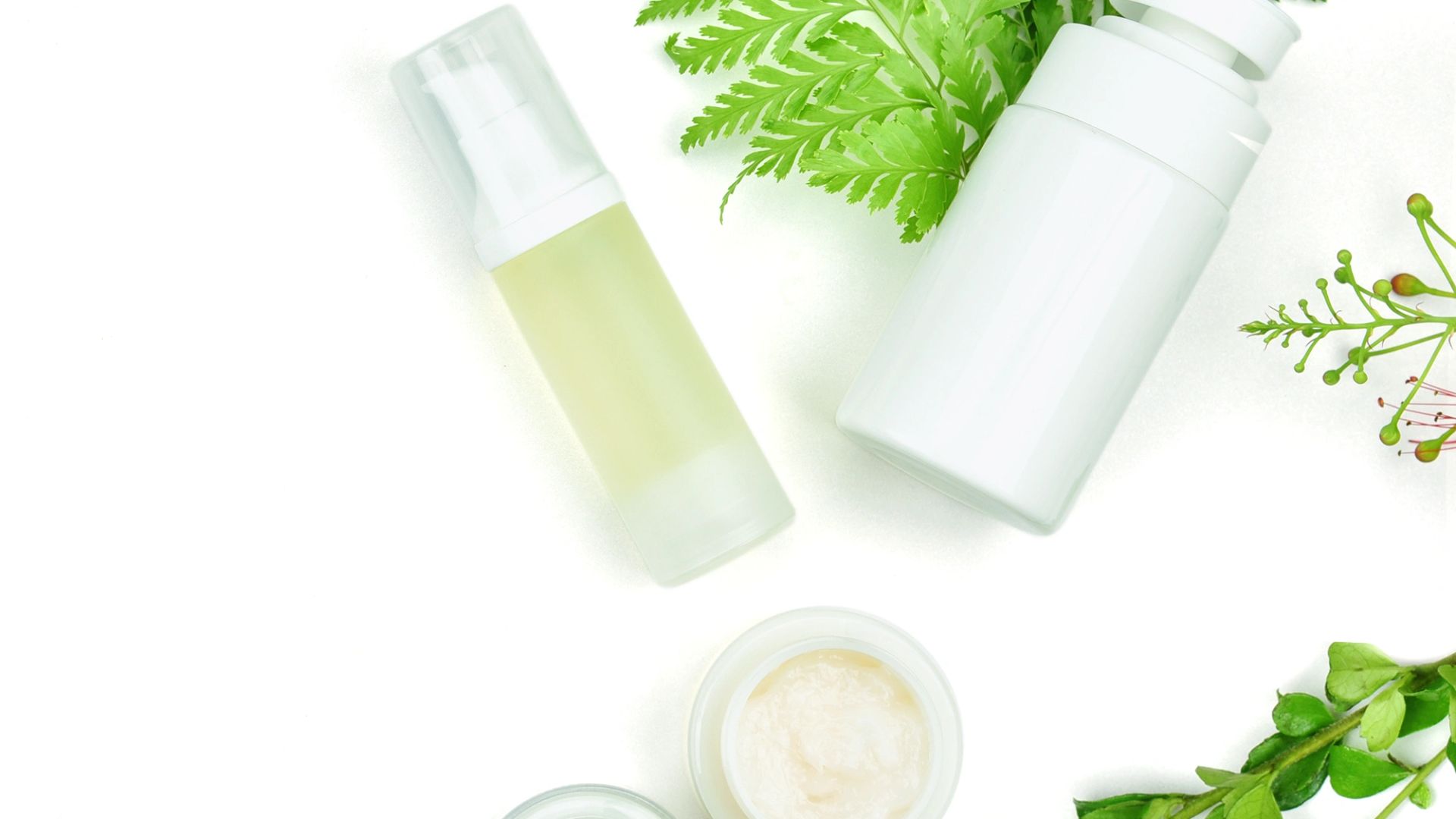 Sanfter Hintergrund für Ihre natürliche Pflege aus der Apotheke.