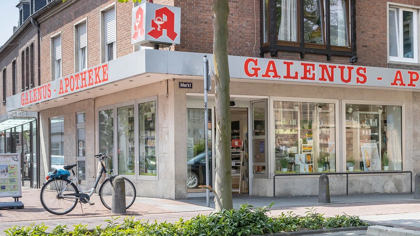 galenus-apotheke-geldern-aussenansicht Ihre Galenus Apotheke im Herzen von Geldern – gut erreichbar und immer für Sie da.